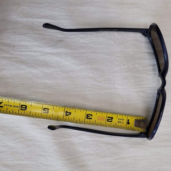 Vintage SKI OPTICS JAPAN Blue Retro Mirror 80\'s Ski Sport Sunglasses SMALL! main image 9